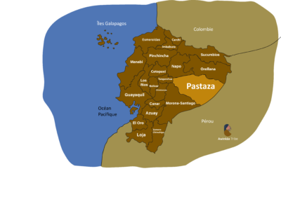 Carte Equateur région de Pastaza