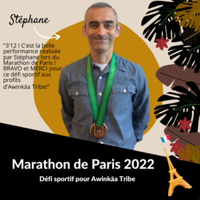 victoire stephane marathon de paris awinkaa tribe