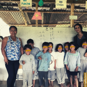 éléves kichwa école amazonie pastaza